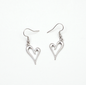 Silver Heart Dangle Earrings - January Box