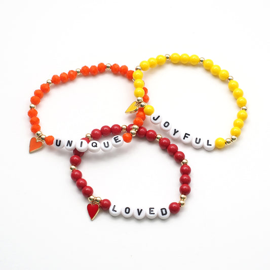 You Are Beaded Stretch Bracelets