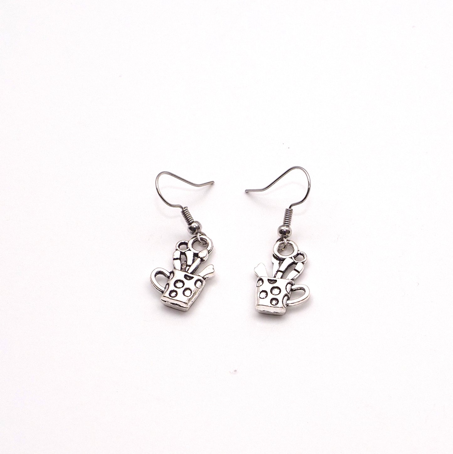 Polka Dot Crafter Cup Earrings