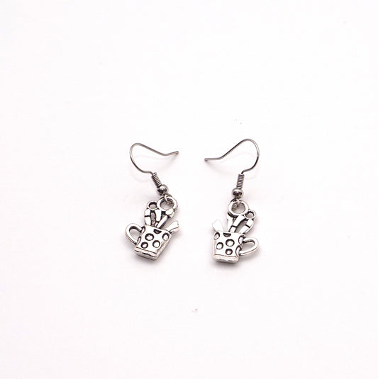 Polka Dot Crafter Cup Earrings