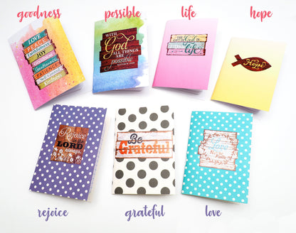 3.5 x 5 Faith Journals, Pocket Notepad