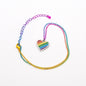 Rainbow Heart Necklace